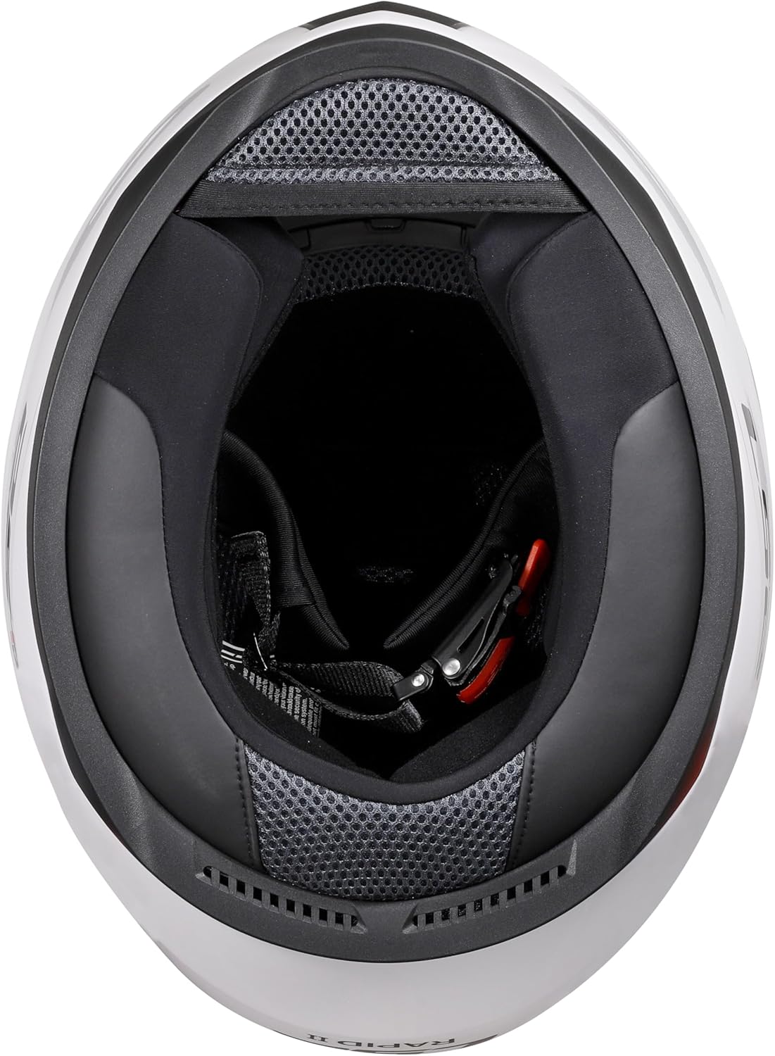 LS2 Rapid II Protective Full Face Motorcycle Helmet - Gloss White - XL