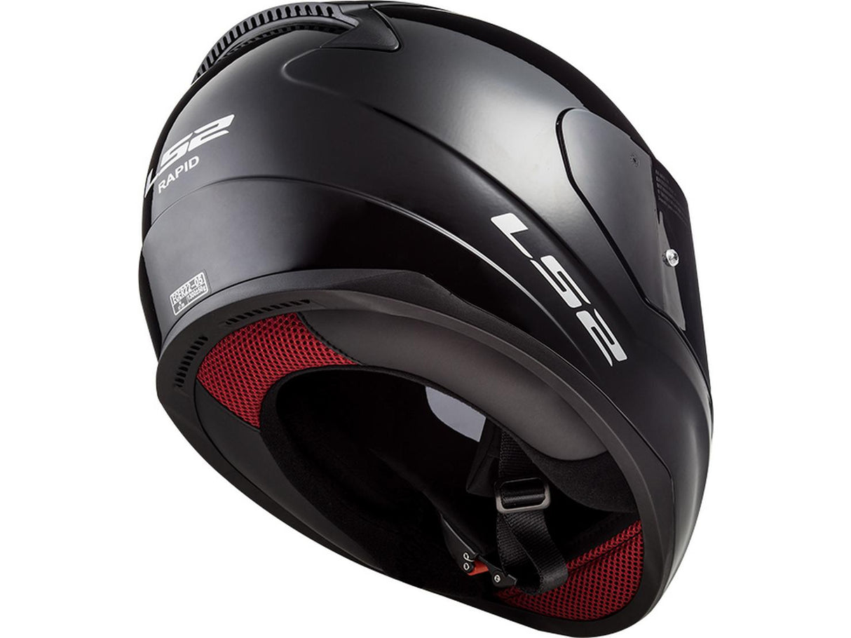 LS2 FF353 Rapid II Motorcycle Road Touring Helmet Gloss Black - XL - Kazoop 