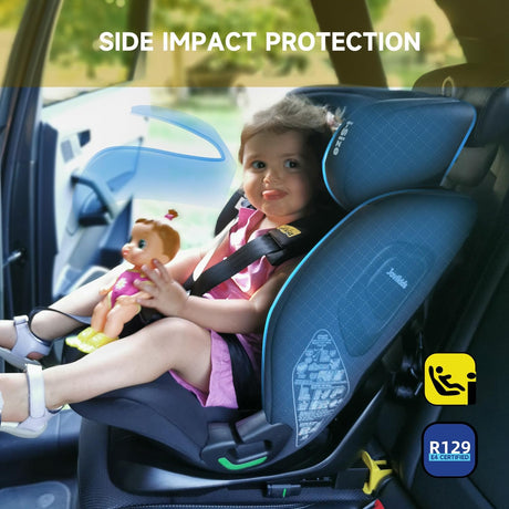 JoviKids Cici TT 1/2/3 15 Months to 12 Years ISOFIX Toddler Car Seat - Black