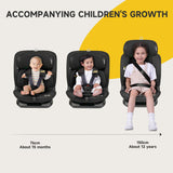 JoviKids Cici TT 1/2/3 15 Months to 12 Years ISOFIX Toddler Car Seat - Black