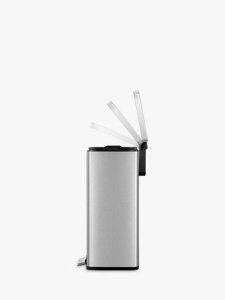 EKO Madison 25+20L Large Kitchen Recycling Pedal Bin - Stainless Steel