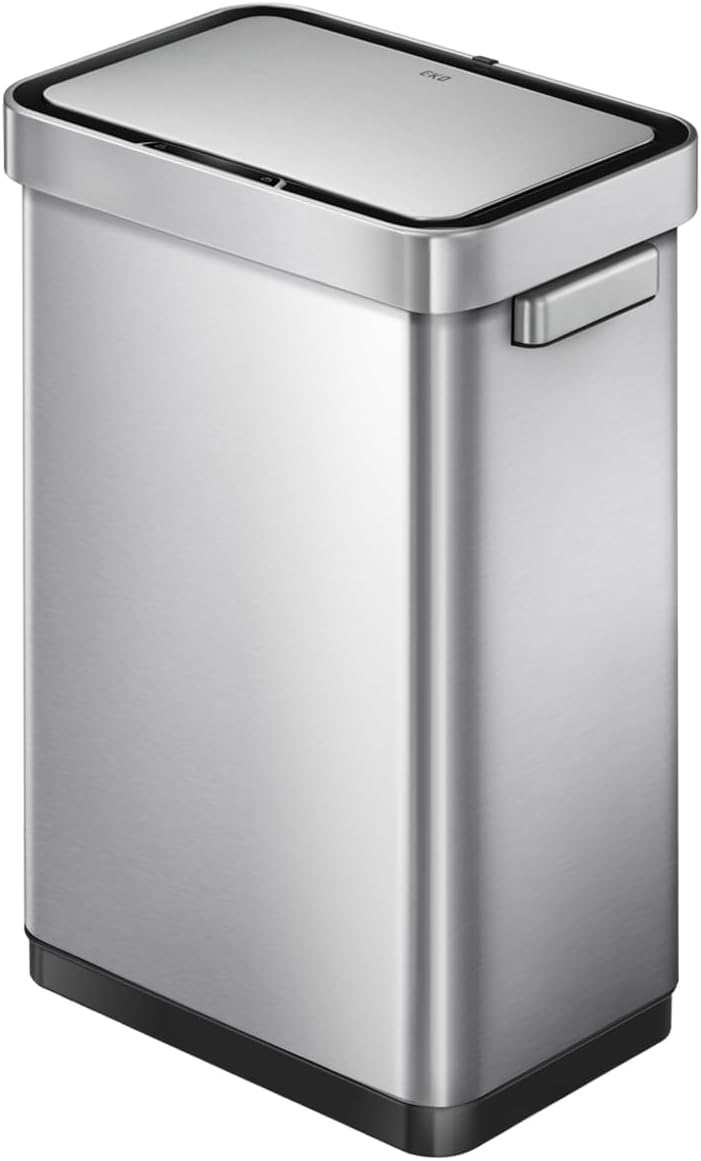 EKO Deluxe Mirage 50L Kitchen Recycling Sensor Waste Bin - Stainless Steel