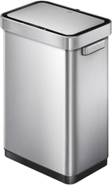 EKO Deluxe Mirage 50L Kitchen Recycling Sensor Waste Bin - Stainless Steel