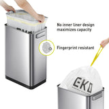 EKO Deluxe Mirage 50L Kitchen Recycling Sensor Waste Bin - Stainless Steel