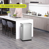 EKO Deluxe Mirage 50L Kitchen Recycling Sensor Waste Bin - Stainless Steel