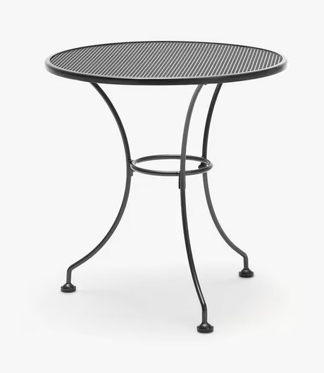 Kettler 2-Seater Round Mesh Top Garden Bistro Table 70cm - Iron Grey - Kazoop 