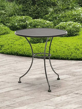 Kettler 2-Seater Round Mesh Top Garden Bistro Table 70cm - Iron Grey - Kazoop 