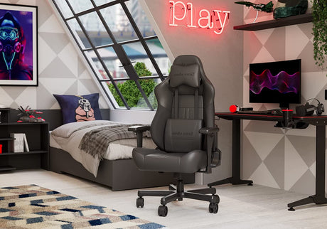 Anda Seat Dark Demon Dragon Pro PVC Leather Gaming Office Desk Chair - Black - Kazoop 