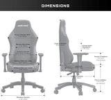 Anda seaT Luna Premium Large Ergonomic Reclining Gaming Chair - Black/Red