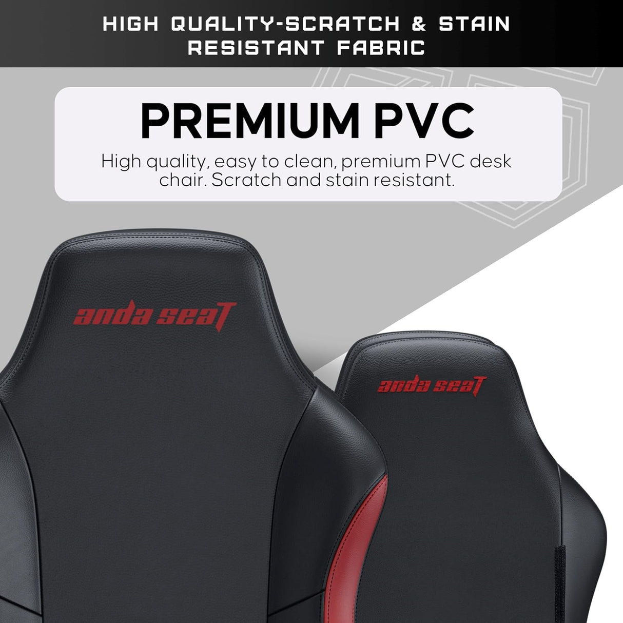 Anda seaT Luna Premium Large Ergonomic Reclining Gaming Chair - Black/Red