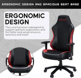 Anda seaT Luna Premium Large Ergonomic Reclining Gaming Chair - Black/Red