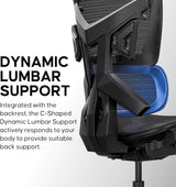 Anda Seat X-Air Pro Premium Mesh Ergonomic Gaming Office Chair - Space Black
