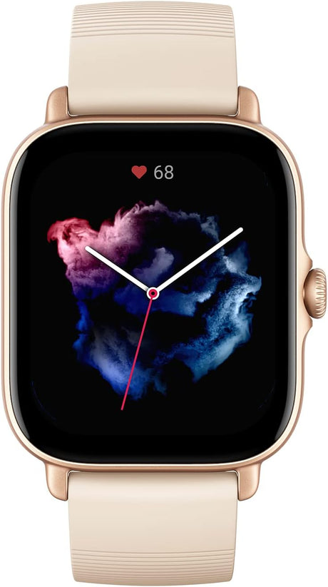 Amazfit GTS 3 Health & Fitness 42mm GPS Women's Smartwatch - Gold/Ivory - Kazoop 