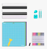 Loklik Tools & HTV Vinyl Rolls Cutting Mats DIY Craft Starter Pack - Kazoop 