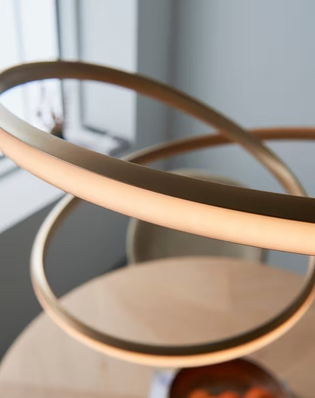 Bay Lighting Odessa Modern LED Dining Room Pendant Ceiling Light - Gold