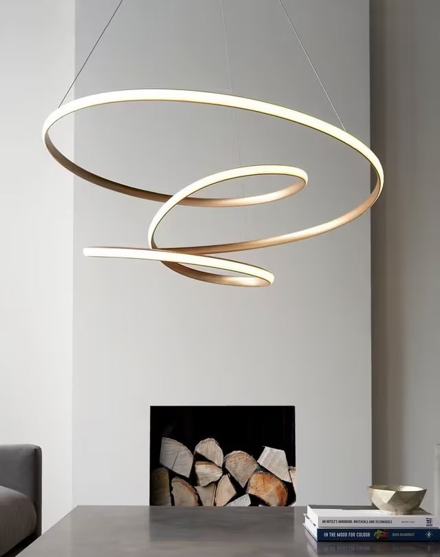 Bay Lighting Odessa Modern LED Dining Room Pendant Ceiling Light - Gold