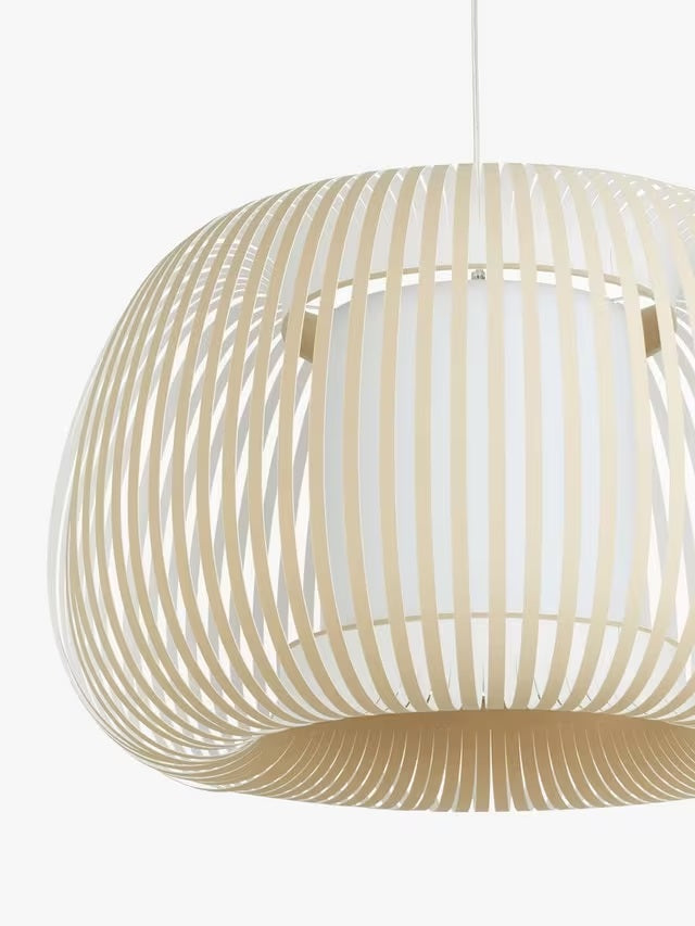John Lewis Harmony 75cm XL Ribbon Adjustable Pendant Ceiling Light - Natural