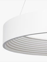 John Lewis Leif LED Ribbed Hoop Decorative Ceiling Light Dia.60cm - White