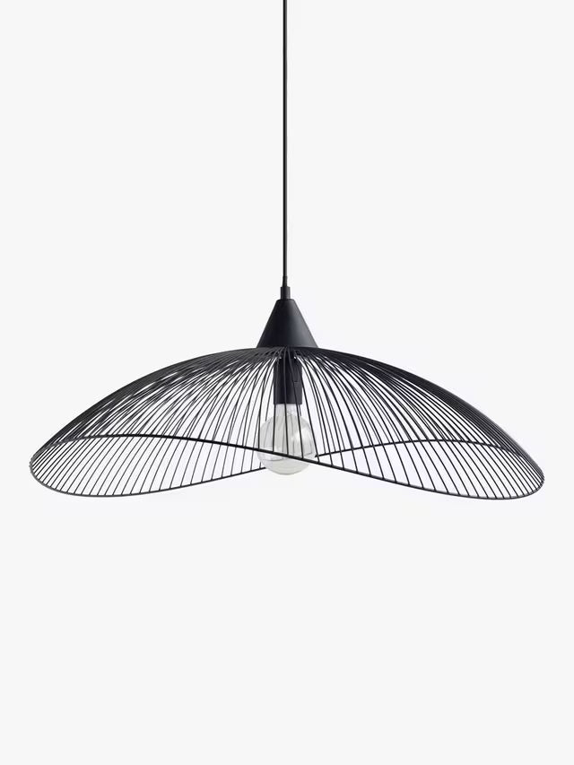 John Lewis Hiko Metal Medium 65cm Modern Pendant Ceiling Light - Black