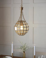 John Lewis Diya Antique Style Decorative Ceiling Pendant Light - Brass