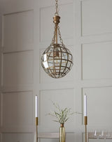 John Lewis Diya Antique Style Decorative Ceiling Pendant Light - Brass