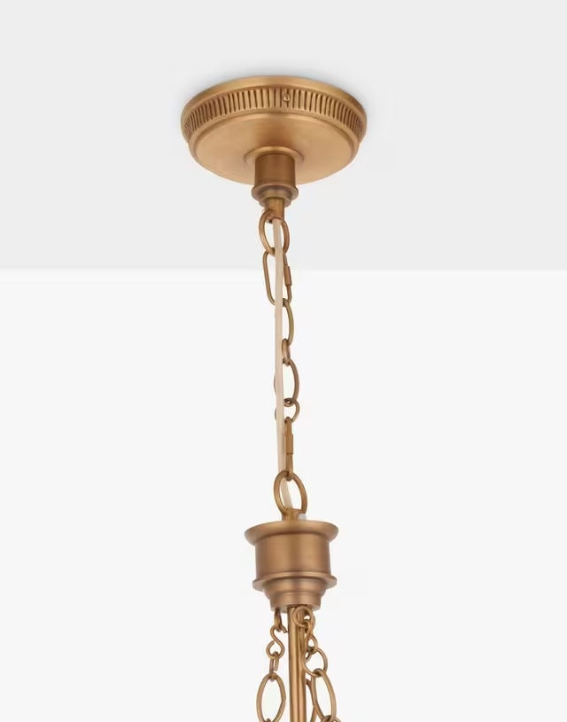 John Lewis Diya Antique Style Decorative Ceiling Pendant Light - Brass