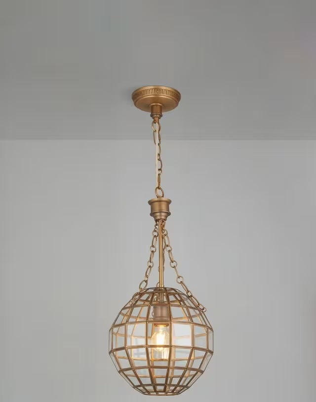 John Lewis Diya Antique Style Decorative Ceiling Pendant Light - Brass