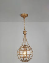 John Lewis Diya Antique Style Decorative Ceiling Pendant Light - Brass