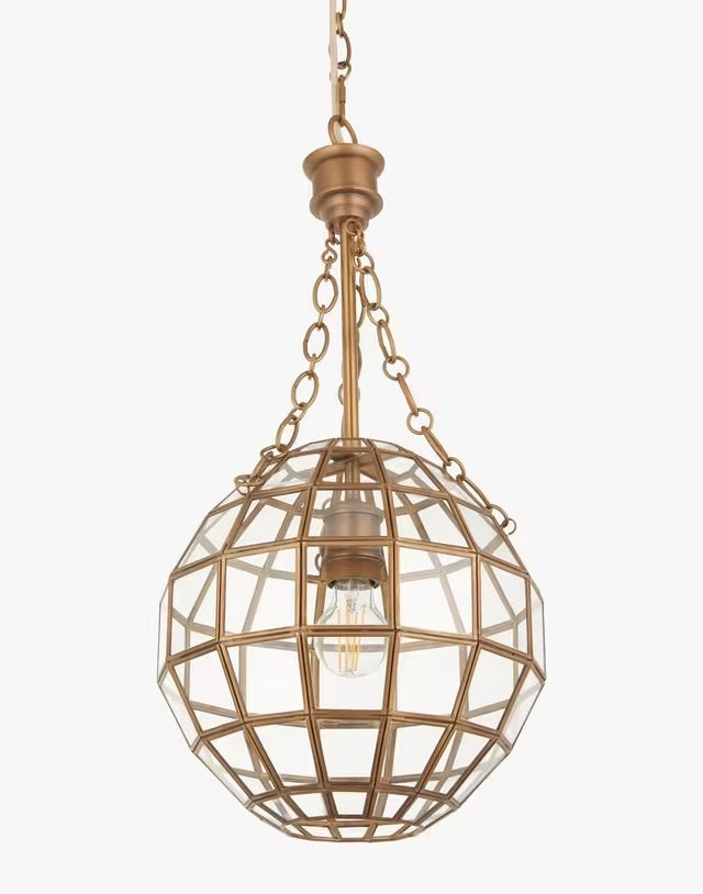 John Lewis Diya Antique Style Decorative Ceiling Pendant Light - Brass