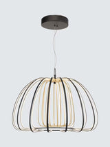 John Lewis LED Ribbon 60cm Decorative Pendant Ceiling Light - Black/Gold