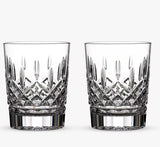 Waterford Crystal Lismore Double Old Fashioned Cut Glass Tumblers Set of 2 - Kazoop 