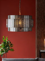 John Lewis Mercury Tune Pendant Mirrored Ceiling Light - Mercury Glass