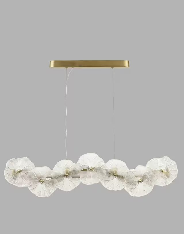 John Lewis Lily Pad Floral Decorative LED Ceiling Light - Antique Brass