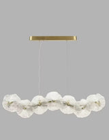 John Lewis Lily Pad Floral Decorative LED Ceiling Light - Antique Brass