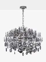 John Lewis Paris Crystal Ceiling Light Chandelier 60 x 42cm - Smoke & Clear