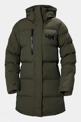 Helly Hansen Adore Womens Hooded Puffer Parka Jacket - Utility Green - Small