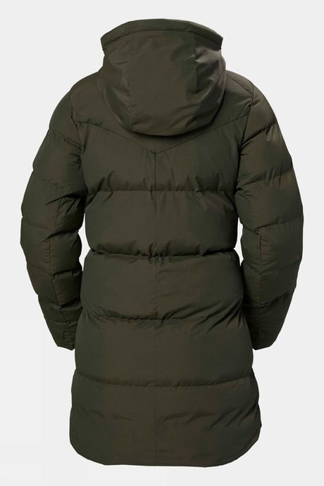 Helly Hansen Adore Womens Hooded Puffer Parka Jacket - Utility Green - Small