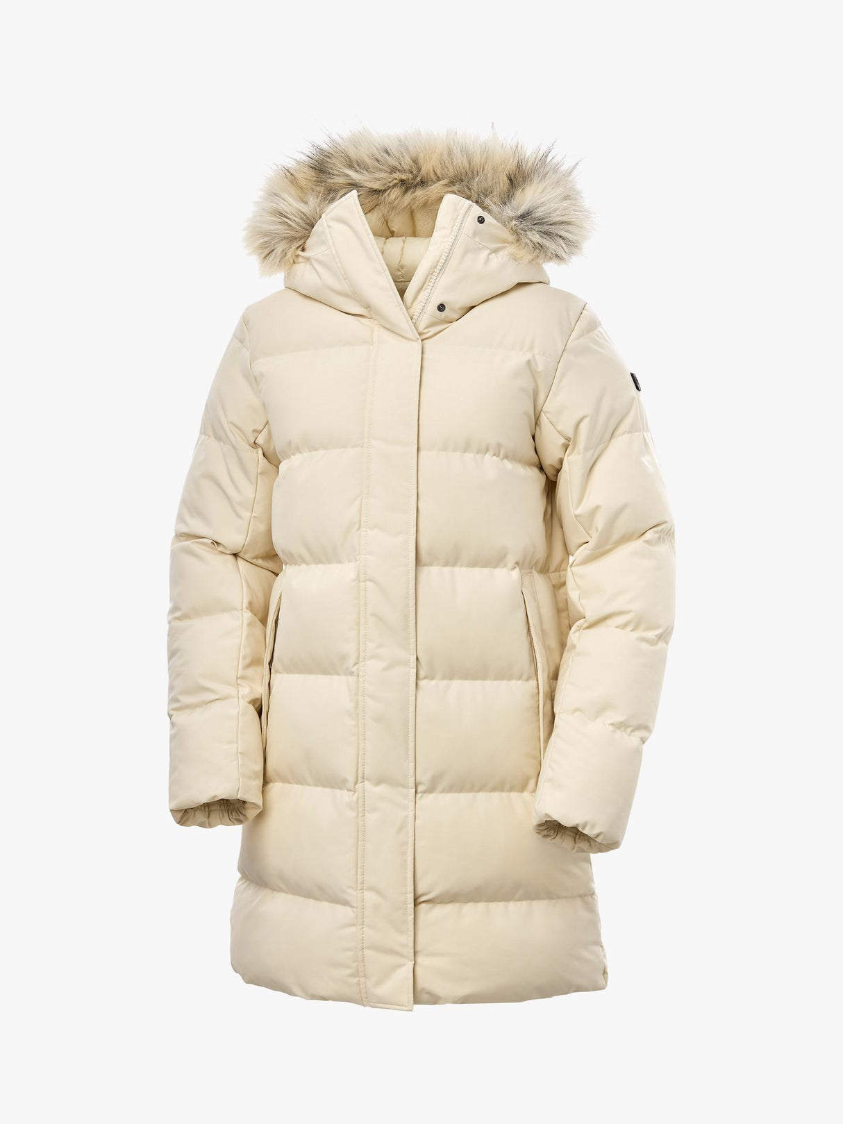 Helly Hansen Womens Polyester Blossom Puffa Parka - Cream - Size Small