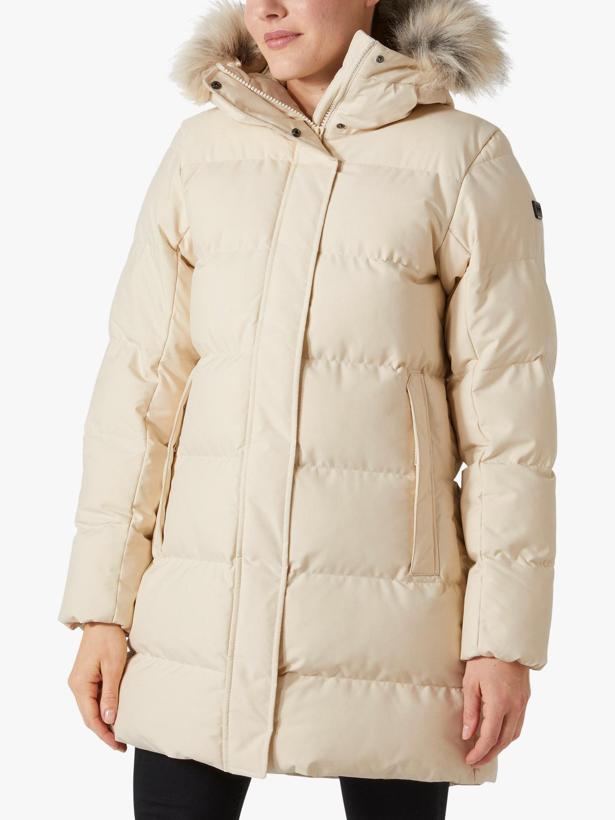 Helly Hansen Womens Polyester Blossom Puffa Parka - Cream - Size Small