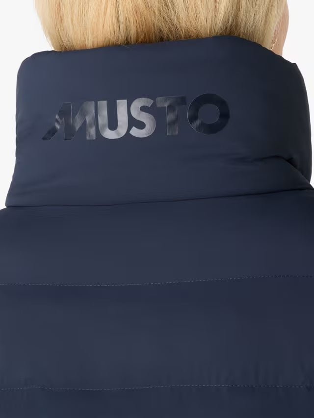 Musto Women's Breathable Insulated High Neck Puffer Jacket - Navy - Size 16
