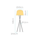 Newgarden Amalfi 145 Dimmable  2700K Wireless Outdoor Floor Lamp - Natural