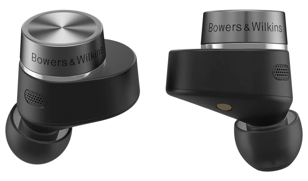 Bowers & Wilkins Pi7 S2 Noise-Cancelling Wireless Bluetooth Earbuds - Black