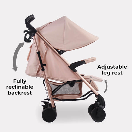 My Babiie Billie Faiers MB51 Lightweight Stroller Birth - 4 Yrs - Rose/Blush - Kazoop 