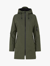 Ilse Jacobsen Hornbæk Womens Regular Fit Long Utility Raincoat 8 - Khaki