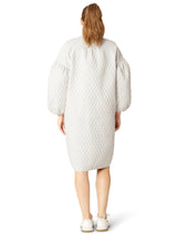 Ilse Jacobsen Hornbæk Womens Puff Sleeve Quilted Jacket - Size 14 - White