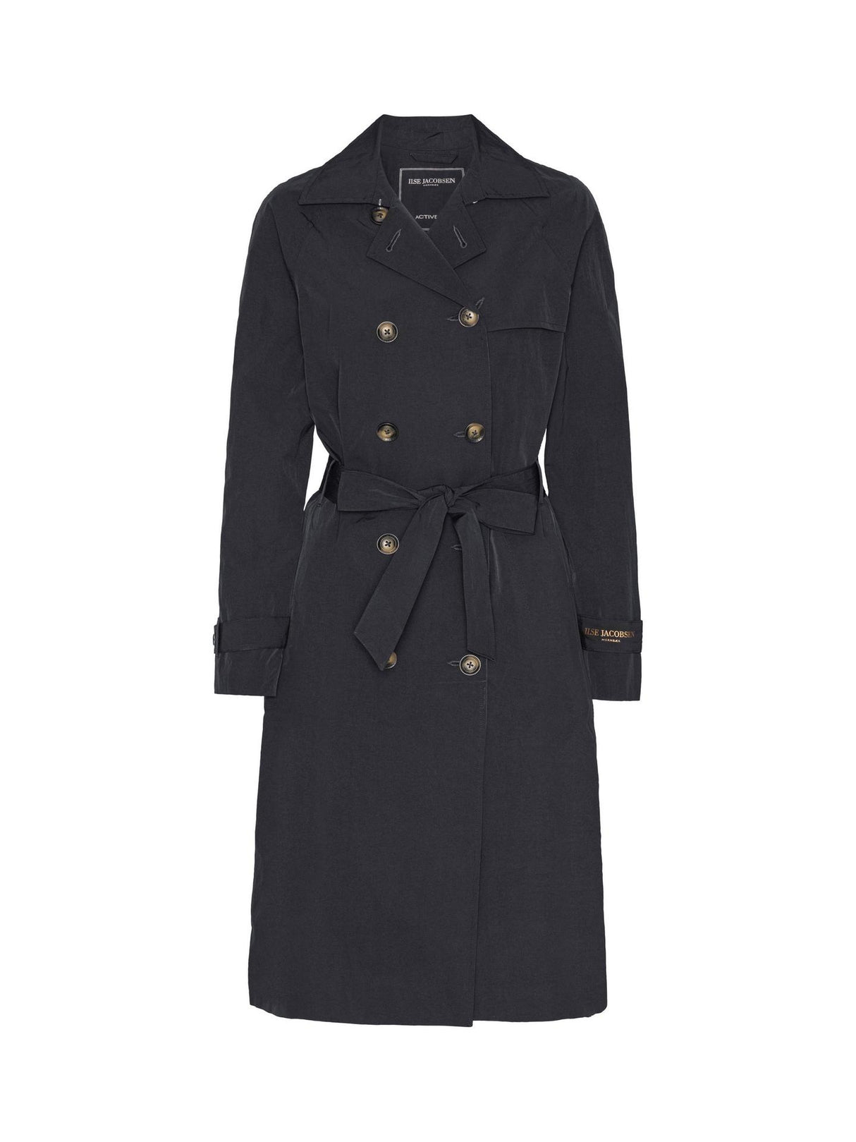 Ilse Jacobsen Hornbæk Rain Vision 03 Womens Waterproof Trench Coat Navy - 12
