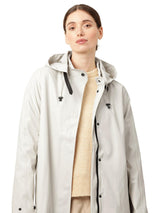 Ilse Jacobsen Hornbæk Waterproof Womens Rain 71 Mac - Milk Cream - Size 8