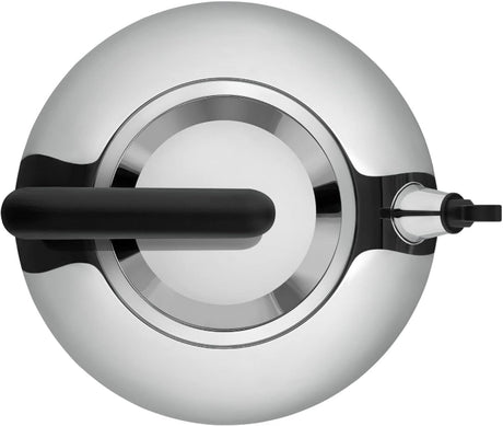 Alessi Bulbul Stovetop Kettle 2.5L H23.7 x W18.5 x D26.5cm - Silver - Kazoop 