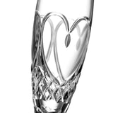 Waterford Crystal Cut Glass True Love Heart Flutes 148ml Set of 2 - Clear