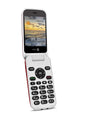 Doro 6620 Flip Phone 3G 128MB SIM-Free Unlocked 2.8"- Red/White - Kazoop 